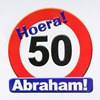 Huldeschild 50 jaar Abraham